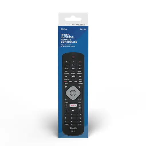 Savio RC-10 do TV Philips mando a distancia IR inalámbrico Botones