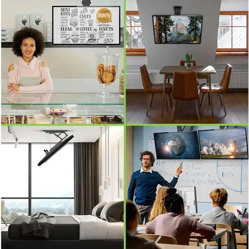 Techly ICA-PLB 546M soporte para TV 177,8 cm (70'') Negro