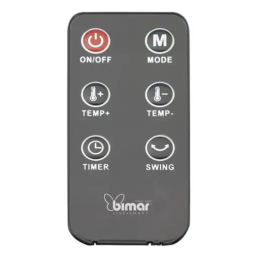 Bimar HP130 calefactor eléctrico Interior Negro 2000 W Ventilador eléctrico
