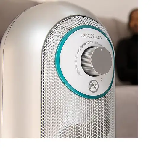 Cecotec 05825 calefactor eléctrico Interior Gris, Blanco 2200 W Ventilador eléctri