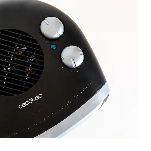 Cecotec 08250 calefactor eléctrico Interior Negro, Gris 2000 W Ventilador sin aspa