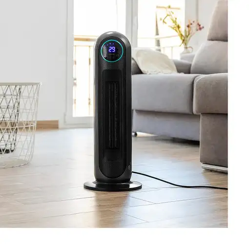 Cecotec 05826 calefactor eléctrico Interior Negro, Acero inoxidable 2200 W Ventila