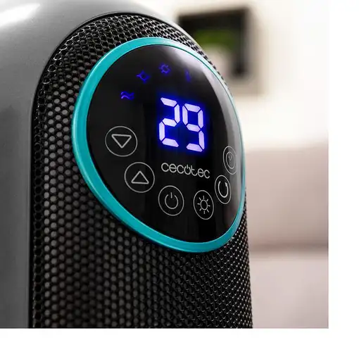 Cecotec 05826 calefactor eléctrico Interior Negro, Acero inoxidable 2200 W Ventila