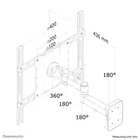 Neomounts FPMA-W960 Soporte de pared para monitor/TV 23-52" - movimiento completo