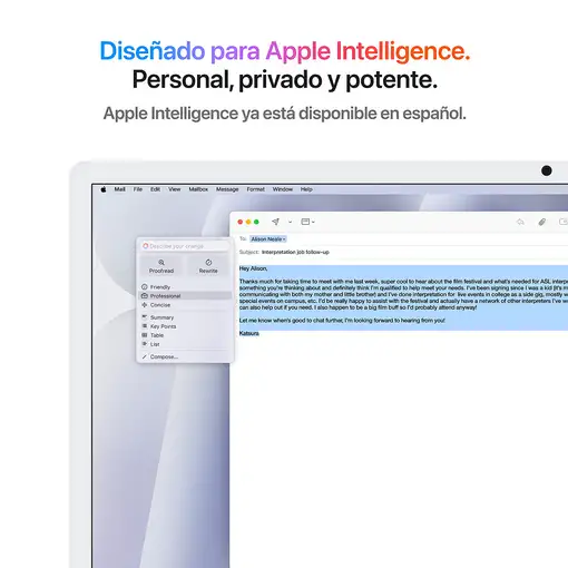 Apple iMac Apple M M4 59,7 cm (23.5'') 4480 x 2520 Pixeles PC todo en uno 16 GB 256