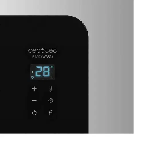 Cecotec Ready Warm 6720 Crystal Connection Interior Negro, Plata 1500 W Convector