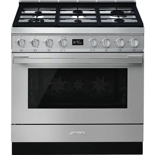 Smeg CPF9GPX cocina Cocina independiente Eléctrico Encimera de gas Acero inoxidabl
