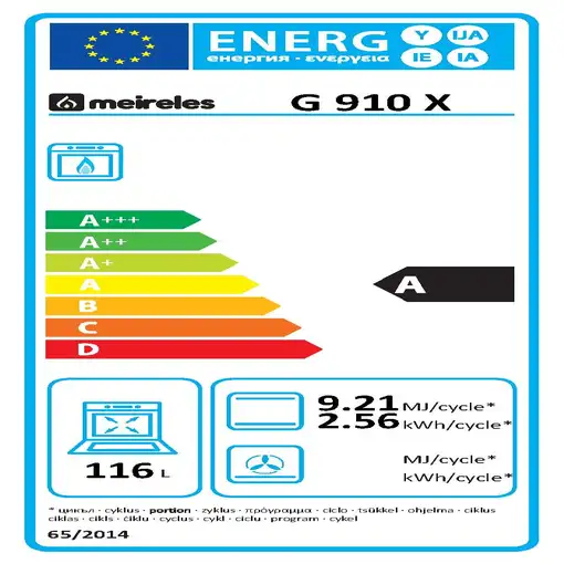 Meireles G 910 X cocina Cocina familiar tipo industrial Gas Encimera de gas Acero
