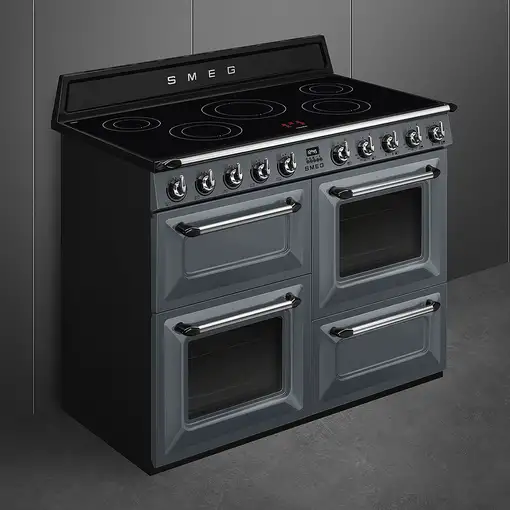 Smeg TR4110IGR2 cocina Cocina independiente Eléctrico Con placa de inducción Gris