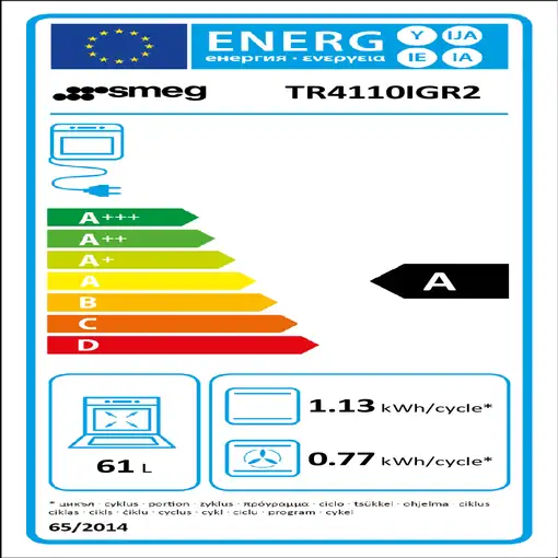 Smeg TR4110IGR2 cocina Cocina independiente Eléctrico Con placa de inducción Gris