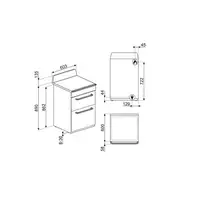 Smeg TR62P cocina Cocina independiente Eléctrico Encimera de gas Crema de color
