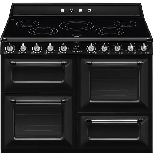 Smeg TR4110IBL2 cocina Cocina independiente Eléctrico Con placa de inducción Negro
