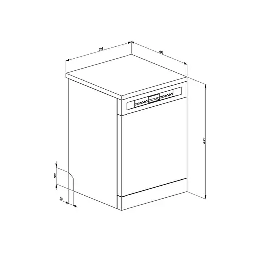 Lavavajillas 598 mm 13 place settings LVS292DN SMEG