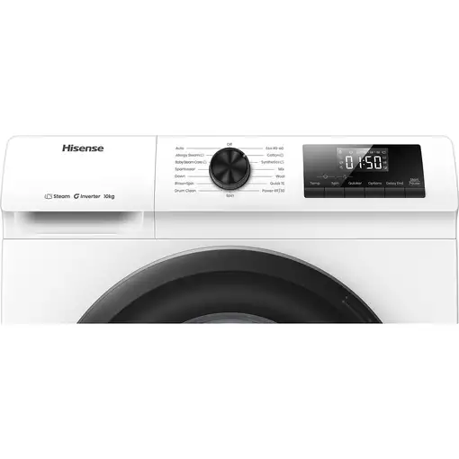 Lavadora carga frontal 10 kg 1400 RPM Blanco 20015238 HISENSE