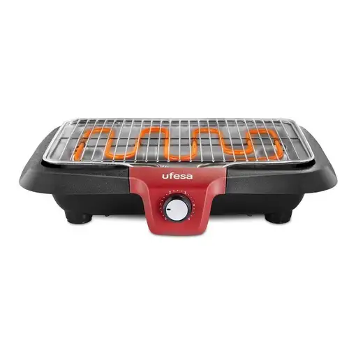 Ufesa BB7640 parrilla de interior 2300 W Negro, Rojo