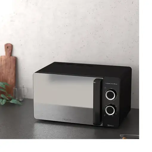 Microondas Espejo con grill Encimera 20 L 700 W negro 01527 CECOTEC