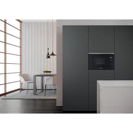 Microondas Acero inoxidable con grill Integrado 20 L 800 negro WMF201G WHIRLPOOL