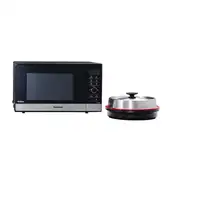 Microondas  Acero pulido con grill Encimer negro NN GD38HSSUG PANASONIC