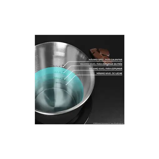 Cecotec 01518 espumador o calentador de leche Automático Plata