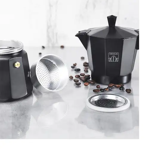 Cafeteras italianas Negro 12 cups 01669 CECOTEC