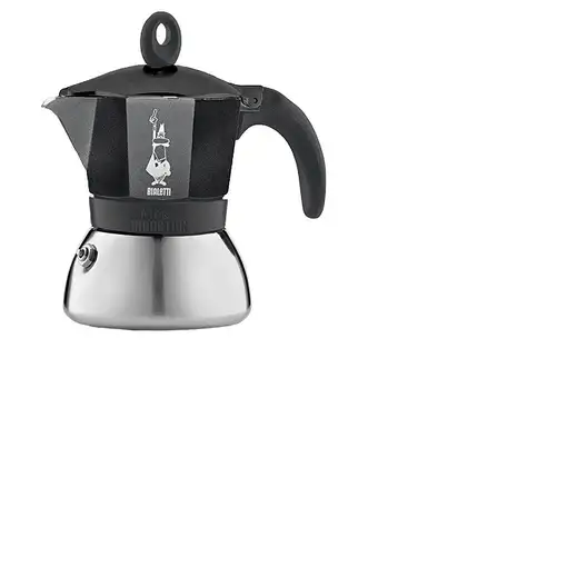 Bialetti Moka Induktion Cafetera italiana 0,28 L Negro, Plata