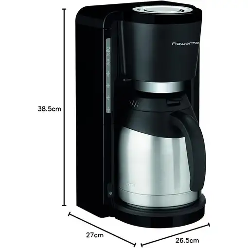 Cafeteras goteo Semi-automática Negro 15 cups CT381810 ROWENTA