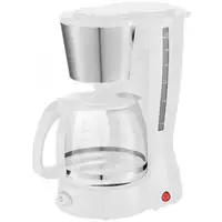 Cafetera de goteo blanca, 800 W, 12 tazas, CAF-BAROMA GRUNKEL