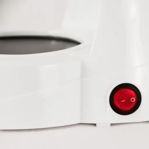 Cafetera de goteo blanca, 800 W, 12 tazas, CAF-BAROMA GRUNKEL