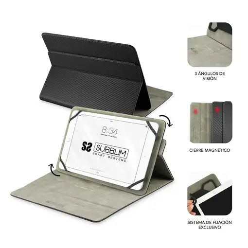 Funda Tablet Universal Rotate 360 Executive Case 9.6\11\  Negro
