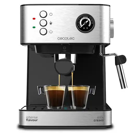 Cafeteras express Semi-automática Negro 1.5 L 2 cups 01556 CECOTEC