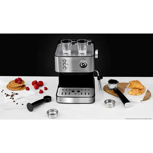 Cafeteras express Semi-automática Negro 1.5 L 2 cups 01556 CECOTEC