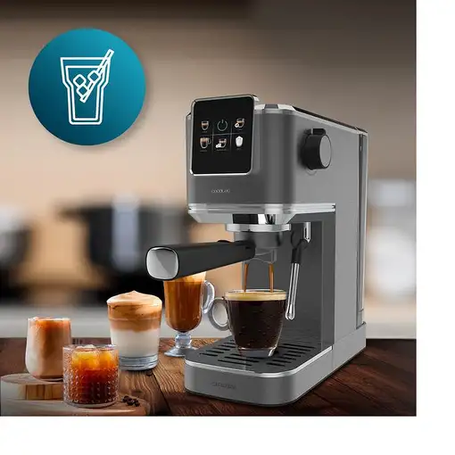 Cafetera espresso manual, 20bar, Cafelizzia ColdBrew CECOTEC