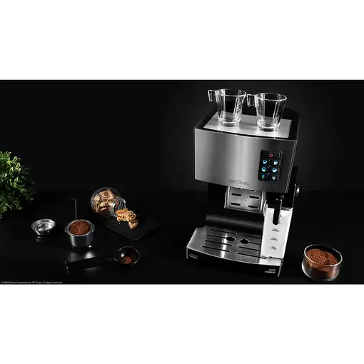 Cafeteras express Semi-automática Negro 1.4 L 2 cups 01506 CECOTEC