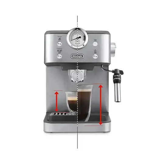 Cafeteras express Semi-automática Negro 1.7 L 2 cups EM450.M DE’LONGHI