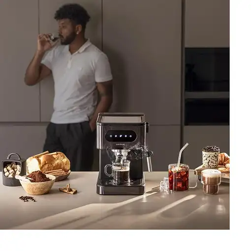 Cafeteras express Semi-automática Negro 1.5 L 2 cups 00268 CECOTEC