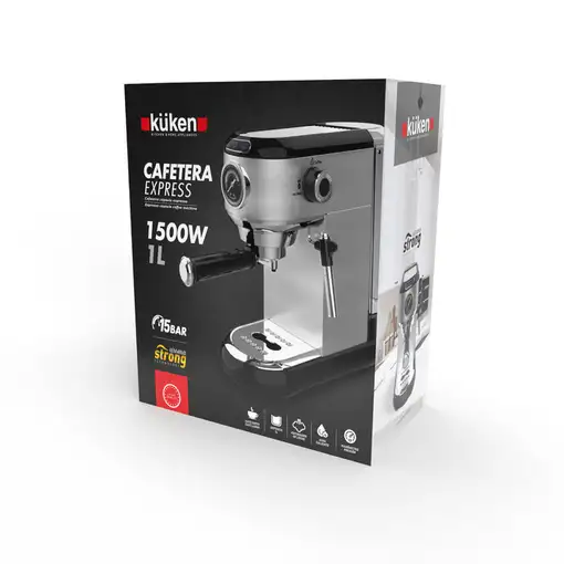 Cafeteras express Semi-automática Negro 1 L 35675 KÜKEN