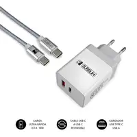 Cargador Smart Charger Pd18W+ 2.4A + C To C  Blanco
