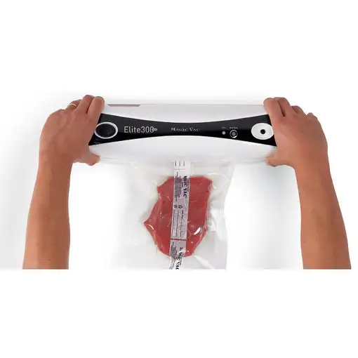 Magic Vac Elite 300 plus sellador al vacío 780 mbar Negro, Blanco