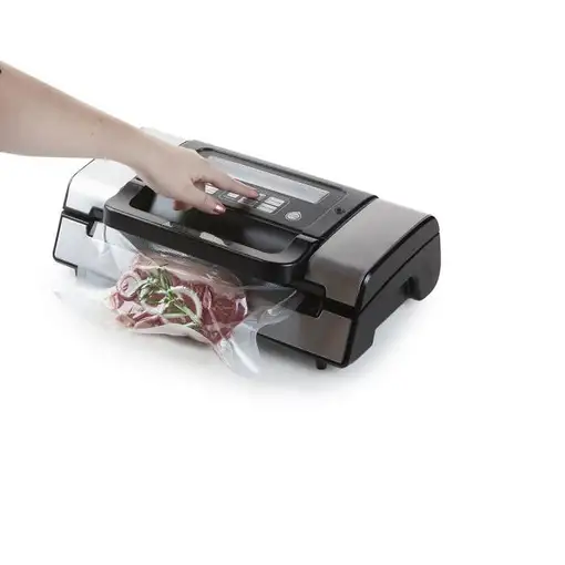 Domo DO331L sellador al vacío -900 mbar Negro, Plata