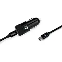Cargador Coche Dual Pd Car Charger Pd18W+2.4A + Cable C To C  Negro
