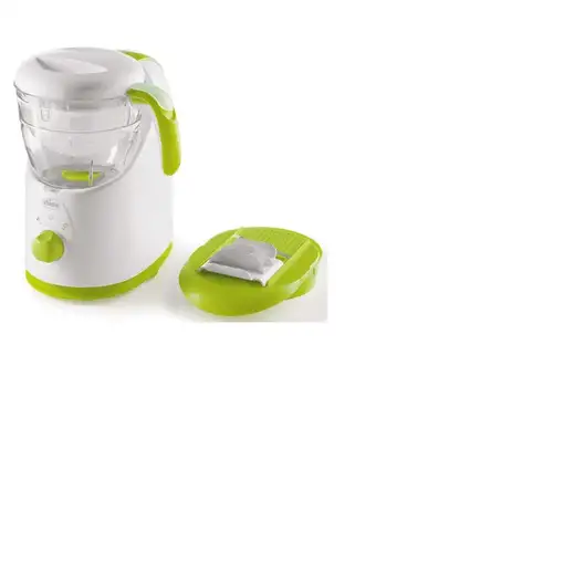Chicco Easy Meal vaporizador 1 cesta(s) Independiente 500 W Verde, Blanco
