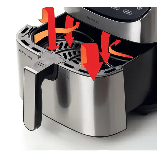 Ariete 4628/00 Sencillo 7 L Independiente 1800 W Freidora de aire caliente Acero i