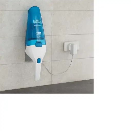 Black & Decker WDC115WA aspiradora de mano Azul, Blanco Sin bolsa