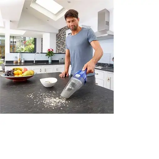 Aspiradora de mano Azul, Gris Sin bolsa  NVC115WA BLACK & DECKER