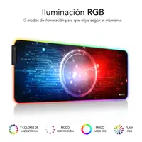 Alfombrilla Ratón Con Luz Led Rgb Extra Grande Chip