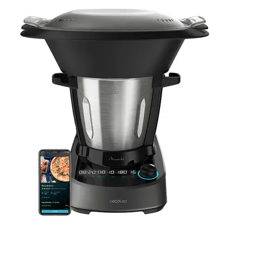 Cecotec 04341 robot de cocina 1600 W 3,3 L Negro, Acero inoxidable Balanza integra