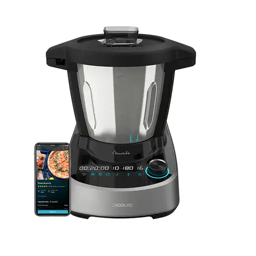 Cecotec 04341 robot de cocina 1600 W 3,3 L Negro, Acero inoxidable Balanza integra