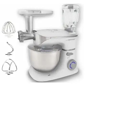 Esperanza EKM025 robot de cocina 1000 W 5 L Acero inoxidable, Blanco
