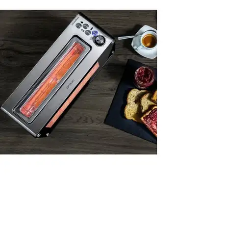 Cecotec VISIONTOAST 2 rebanada(s) 1260 W Negro, Acero inoxidable