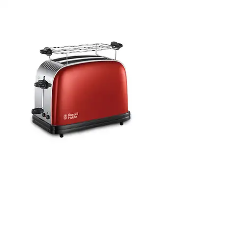 Russell Hobbs 23330-56 tostadora 2 rebanada(s) Negro, Rojo, Acero inoxidable
